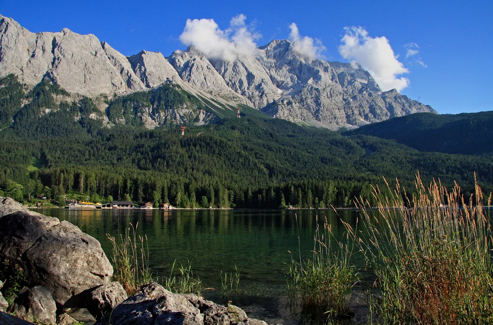 Eibsee below the Zugspitze