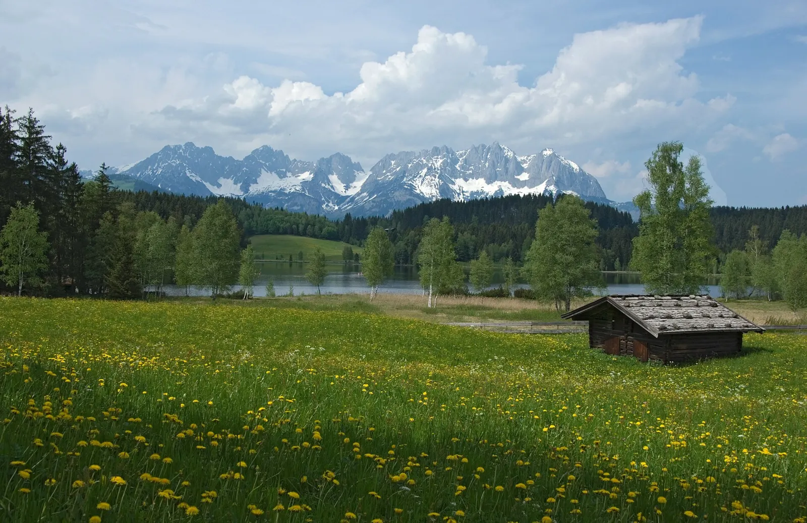 Schwarzsee with the Wilder Kaiser